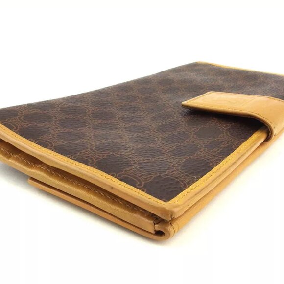 CELINE wallet macadam beige PVC ?~ leather Authentic used - Picture 4 of 9